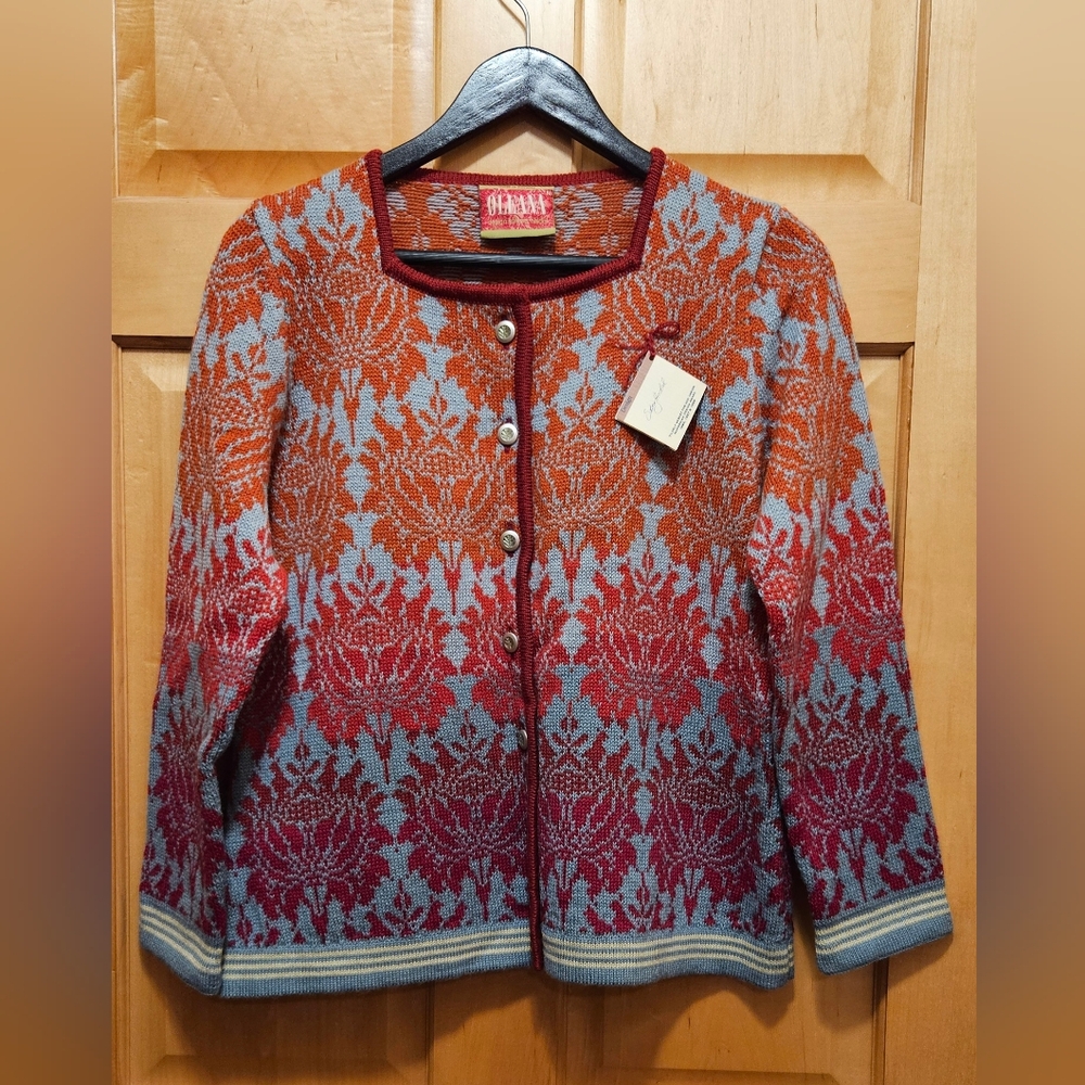 Oleana NWT M Wool Cardigan
